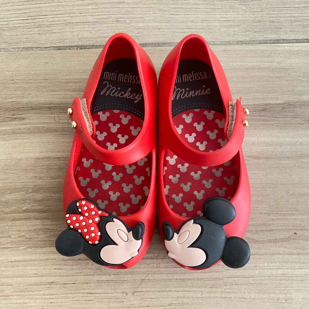 Mini Melissa Disney Minnie Mickey Red Mary jane